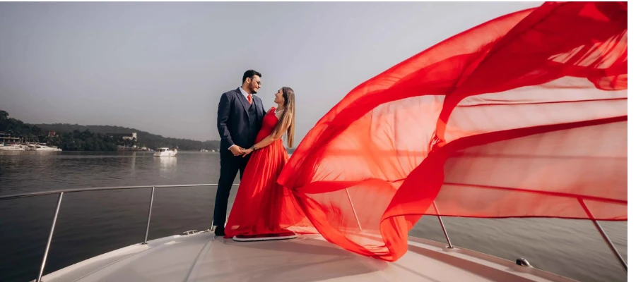 Private Yacht Wedding Photoshoot in the Andaman Islands