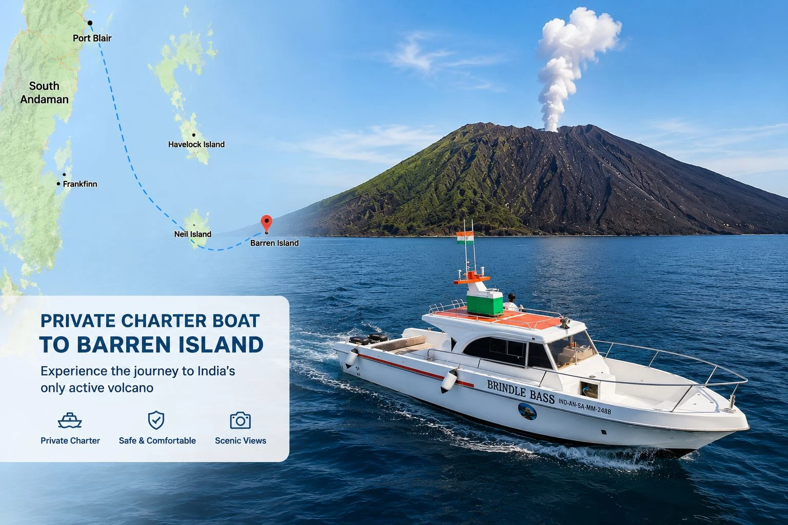 Private Charter Boat to Barren Island